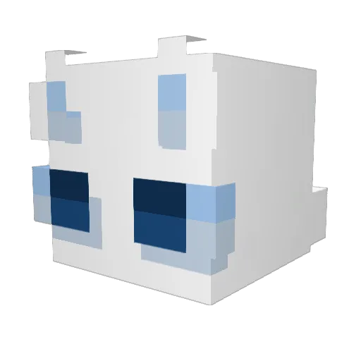 MeowkuMC Minecraft avatar head, 3D render