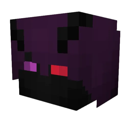MeowofEnder Minecraft avatar head, 3D render