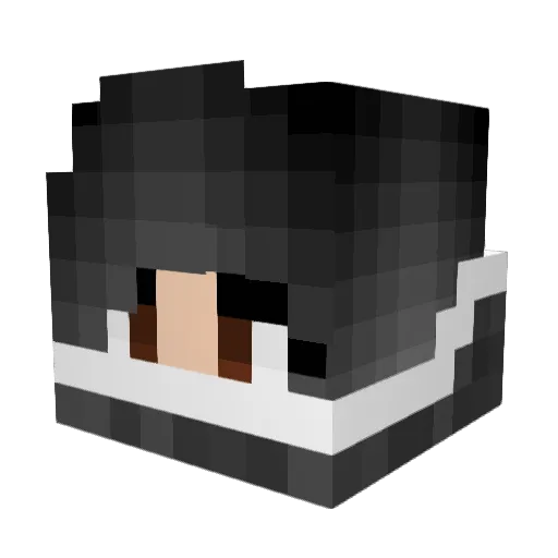MeowsMoo Minecraft avatar head, 3D render