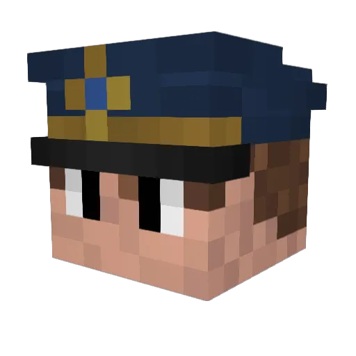 Meowsalod Minecraft avatar head, 3D render