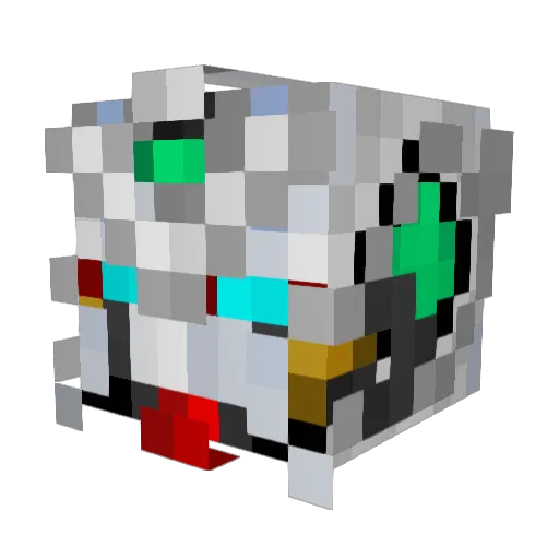 Meowxxz Minecraft avatar head, 3D render