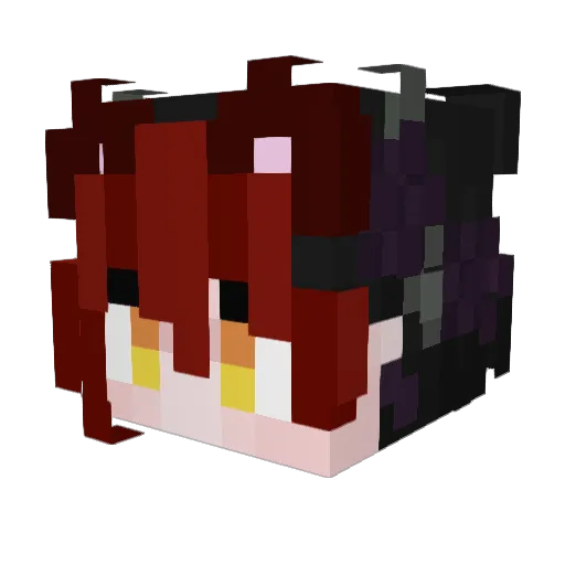 MeowyMoe Minecraft avatar head, 3D render