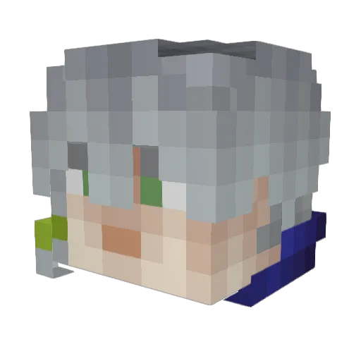 Meowzers115 Minecraft avatar head, 3D render