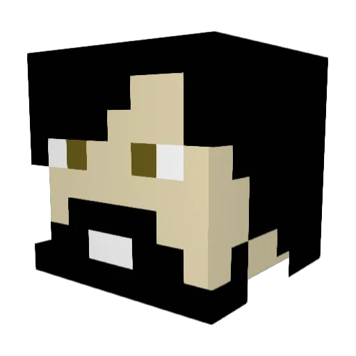 MepTech Minecraft avatar head, 3D render