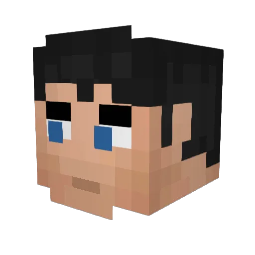 Mephastopheles Minecraft avatar head, 3D render