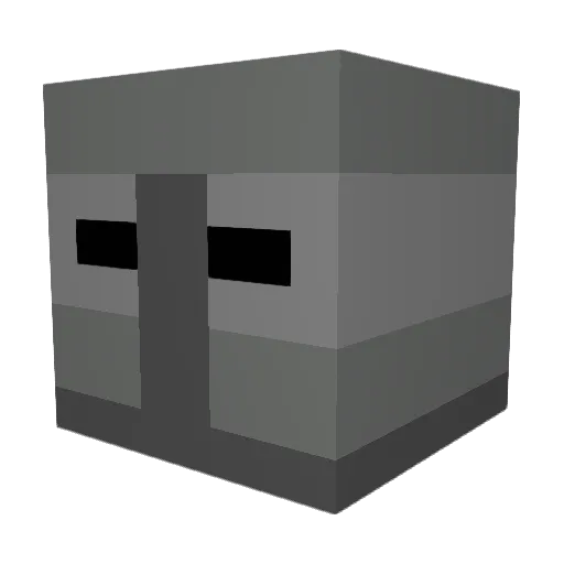 Mephistopheleses Minecraft avatar head, 3D render