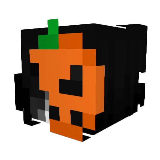 Mepzu_ Minecraft avatar head, 3D render