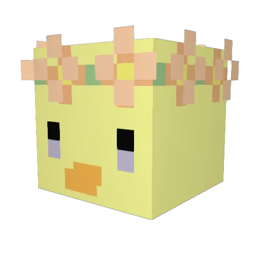 Meqqn Minecraft avatar head, 3D render