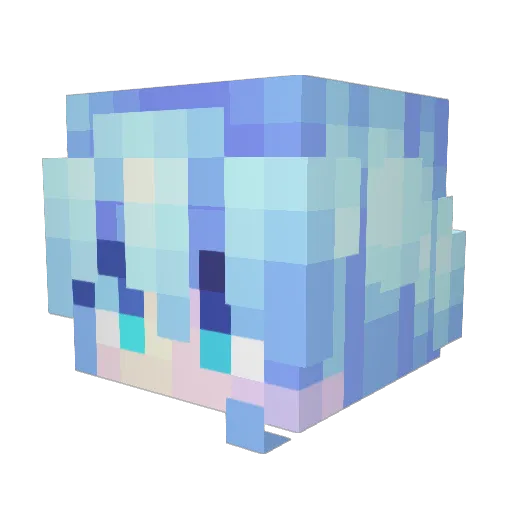 MequiDonaldo Minecraft avatar head, 3D render