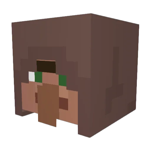 Meqz_Festim Minecraft avatar head, 3D render