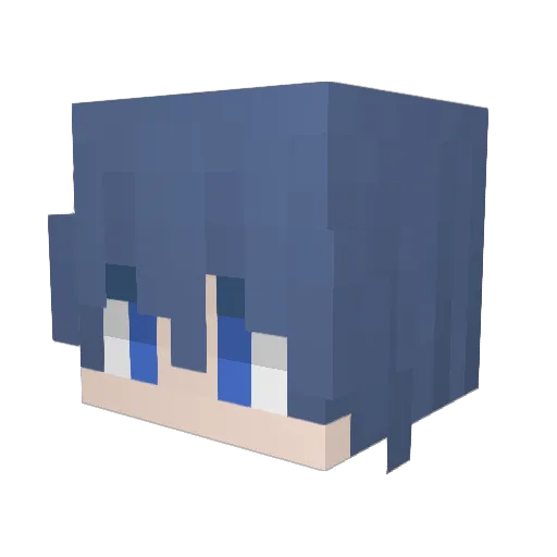 MerGured Minecraft avatar head, 3D render