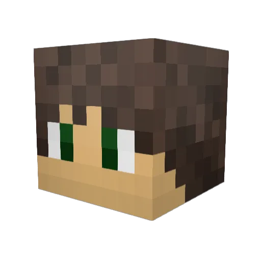 MerK63 Minecraft avatar head, 3D render