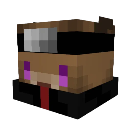 MerMerdi Minecraft avatar head, 3D render