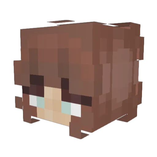 MeraPro Minecraft avatar head, 3D render