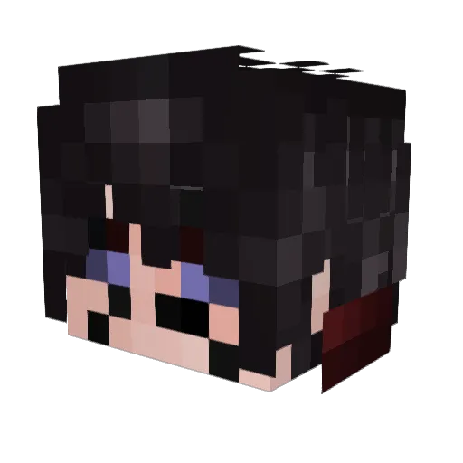 Meraiscool Minecraft avatar head, 3D render