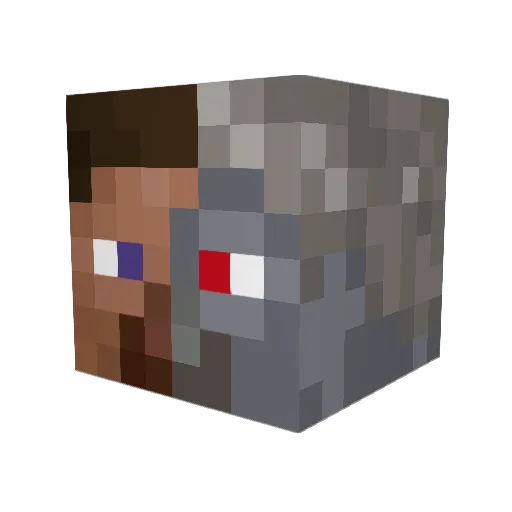 Merak0721 Minecraft avatar head, 3D render