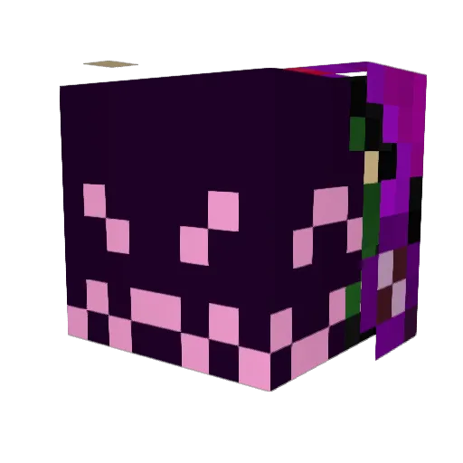 MerakiTheToaster Minecraft avatar head, 3D render