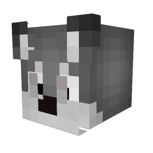 Meraki_27 Minecraft avatar head, 3D render