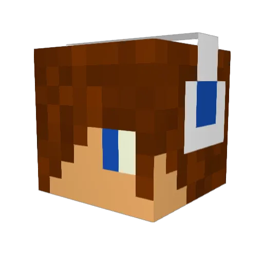 MeramiExists Minecraft avatar head, 3D render