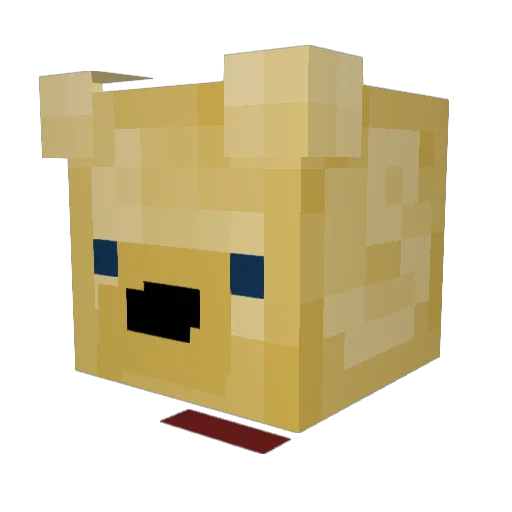 Meranaos Minecraft avatar head, 3D render