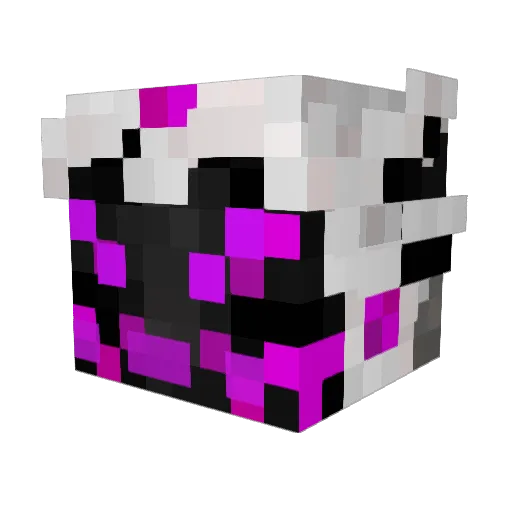 MercWo1F Minecraft avatar head, 3D render