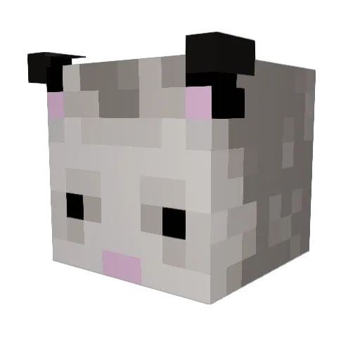 MercXD Minecraft avatar head, 3D render