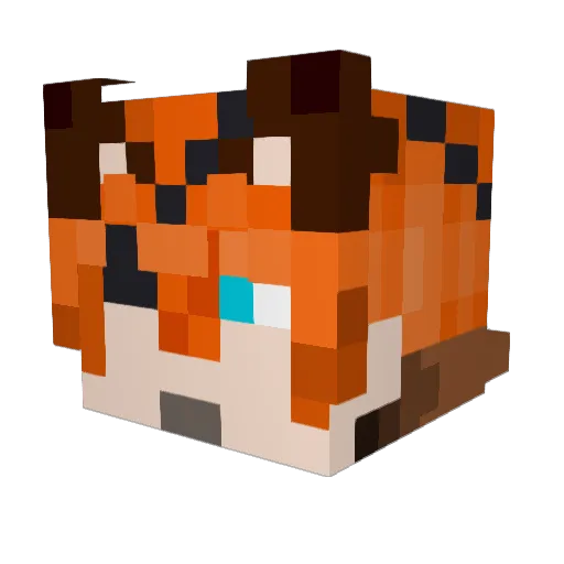 Merc_99 Minecraft avatar head, 3D render