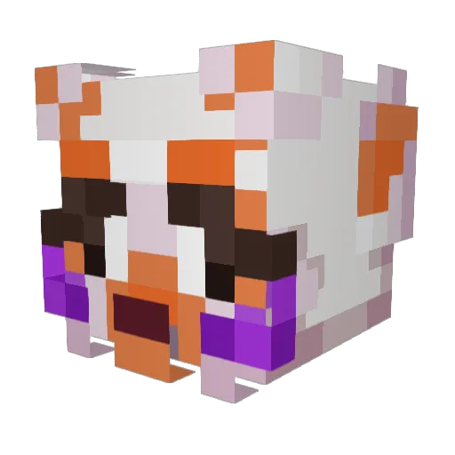 Merc_Le_Demon Minecraft avatar head, 3D render