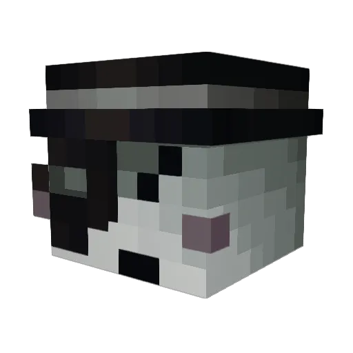 Mercadea Minecraft avatar head, 3D render