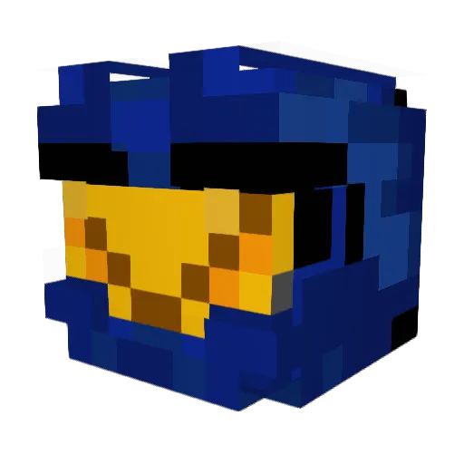 Mercanubis Minecraft avatar head, 3D render