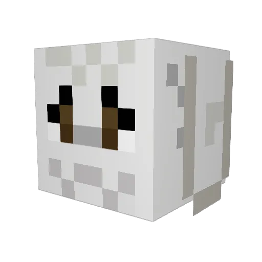 MerchantMelon Minecraft avatar head, 3D render