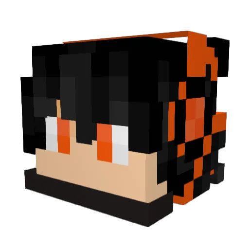 Mercharold Minecraft avatar head, 3D render
