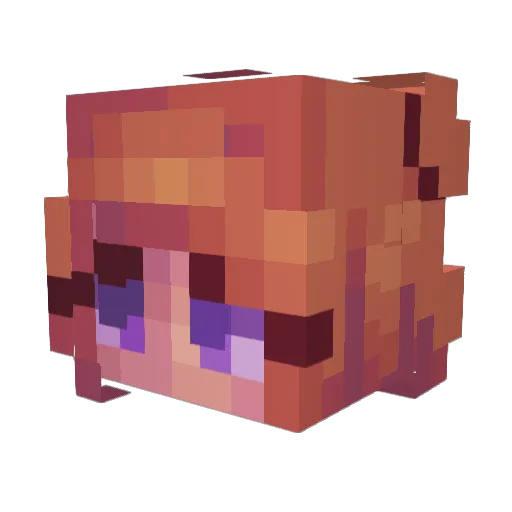 Merchu1997 Minecraft avatar head, 3D render