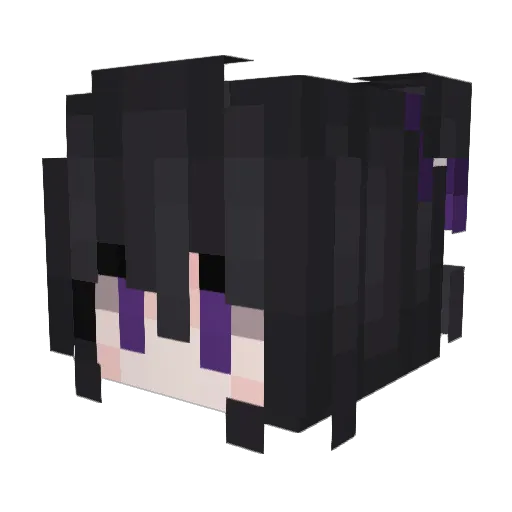 Merchyr Minecraft avatar head, 3D render