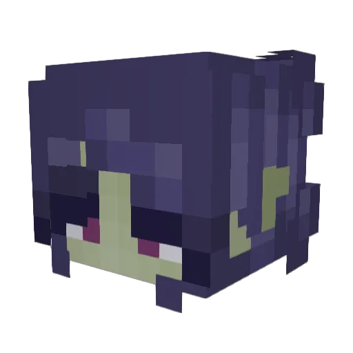 MerciBeaux Minecraft avatar head, 3D render