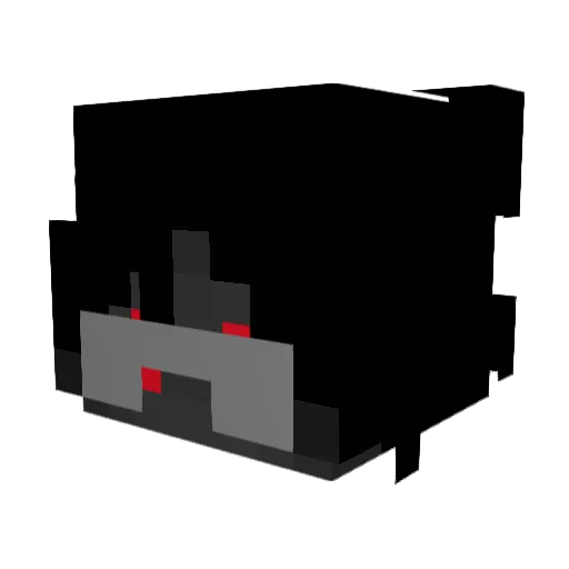 MerciHD Minecraft avatar head, 3D render