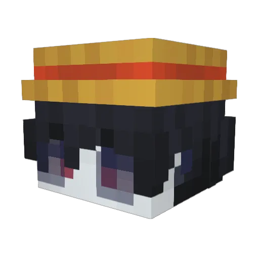 MercilessJr Minecraft avatar head, 3D render