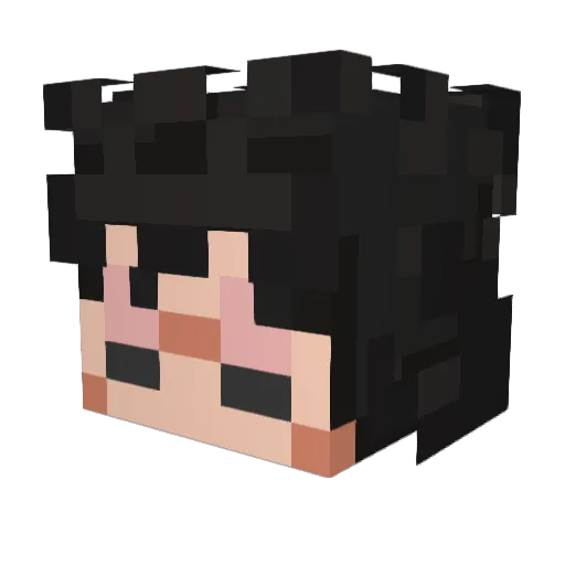 Merck_br Minecraft avatar head, 3D render