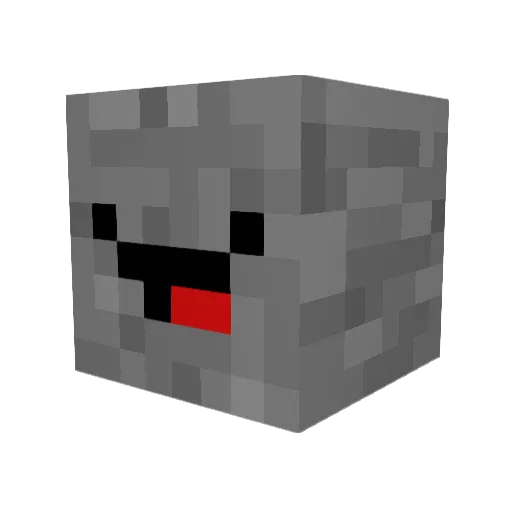 Merckies Minecraft avatar head, 3D render