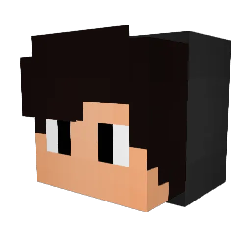 MercurialLegend Minecraft avatar head, 3D render