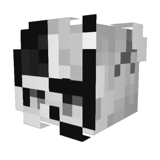 Mercurial_LOX Minecraft avatar head, 3D render
