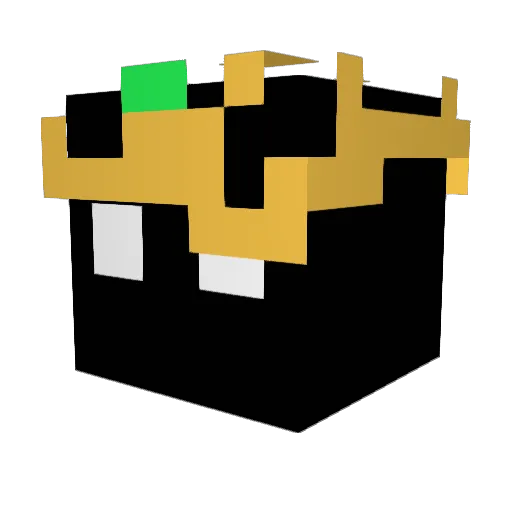 Mercurio5 Minecraft avatar head, 3D render