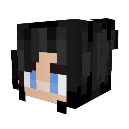 Mercury128 Minecraft avatar head, 3D render