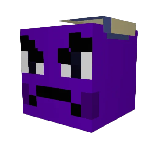 Mercury1425 Minecraft avatar head, 3D render