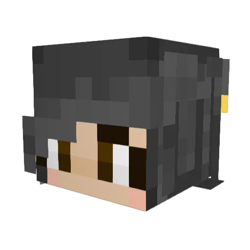 Mercury2882 Minecraft avatar head, 3D render