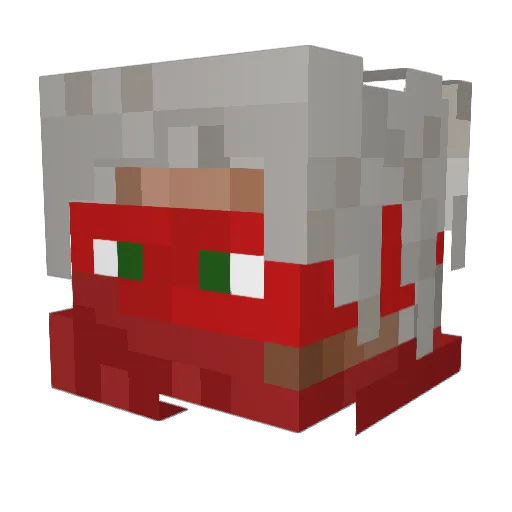 Mercury_000 Minecraft avatar head, 3D render