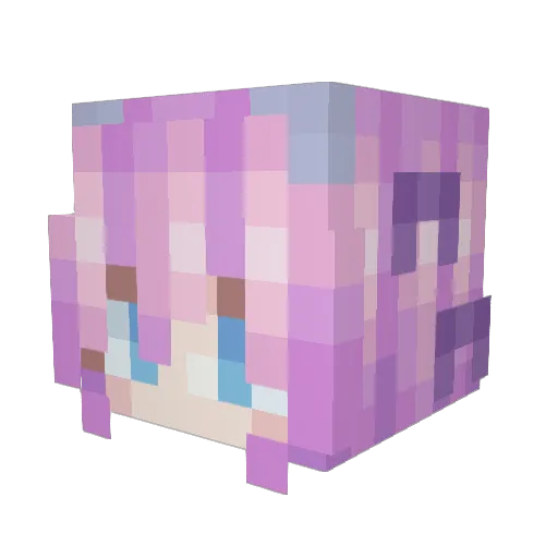 Mercury_1210 Minecraft avatar head, 3D render