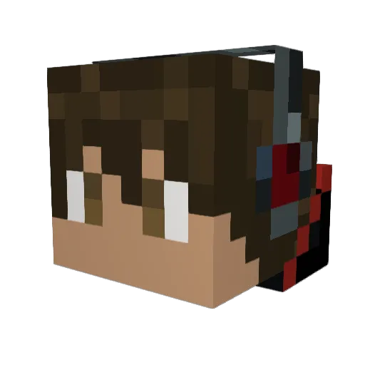 Mercury_322 Minecraft avatar head, 3D render