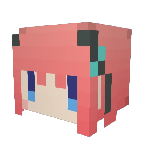 Mercury_Lampe Minecraft avatar head, 3D render