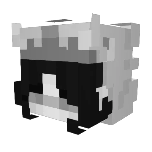 MercyEdelweiss Minecraft avatar head, 3D render